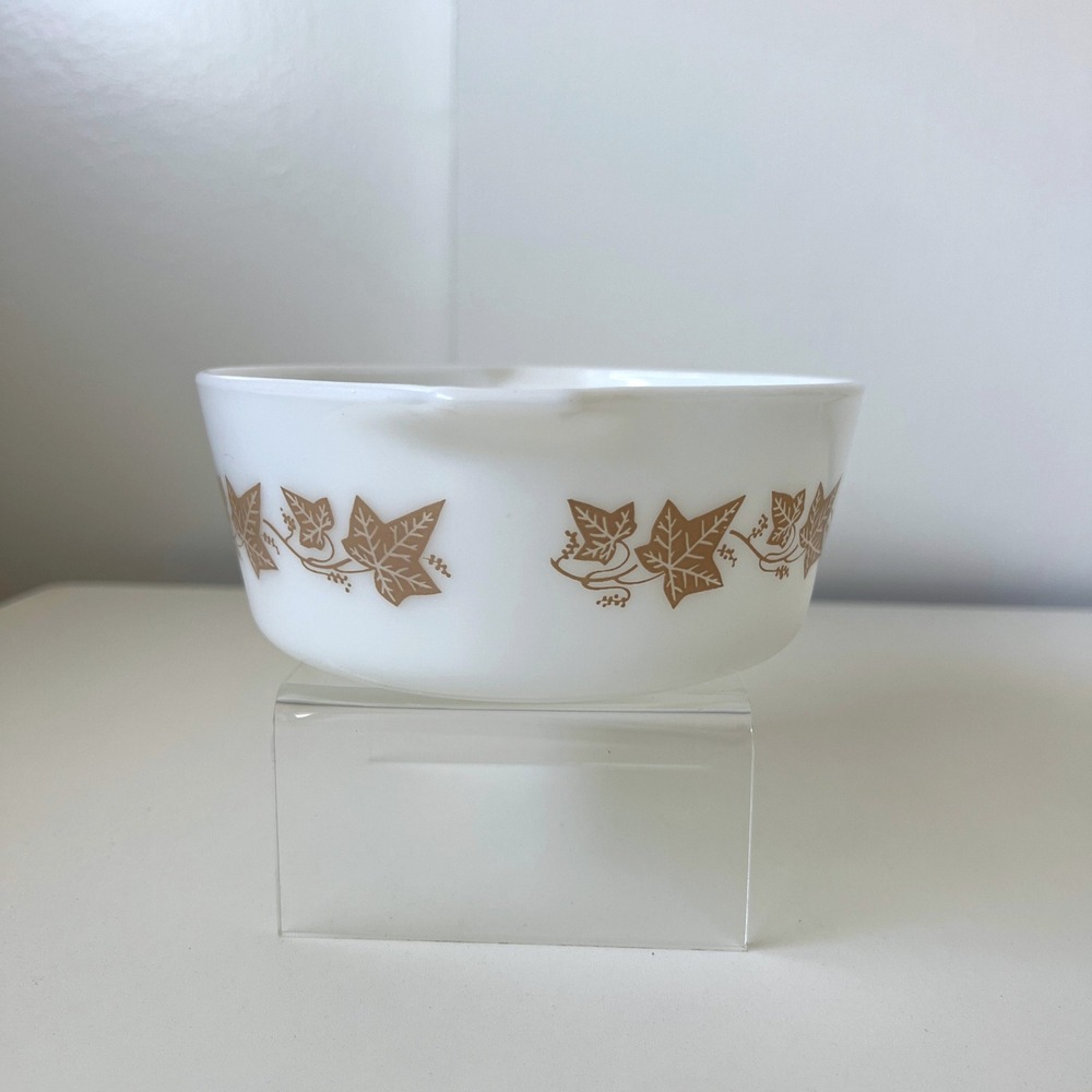 Vintage Pyrex Sandalwood 472-B Brown Ivy 1.5 Pt Casserole Dish No Lid - Picture 6 of 12